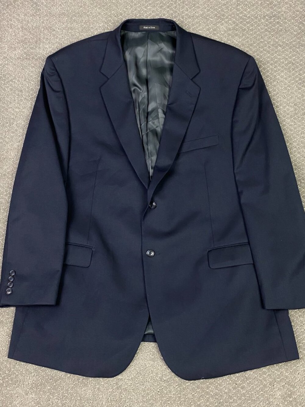 Lauren Ralph Lauren Blazer Sport Coat Mens 50R Navy Blue Wool